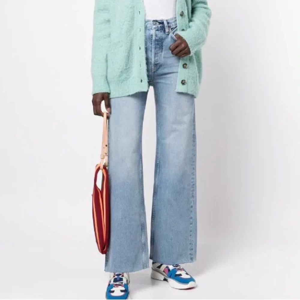 REDONE 70s Ultra High Rise Wide Leg Jeans 60s Fade 28 RE/DONE